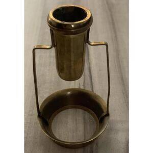Vintage Antique Tapered Candle Holder Brass